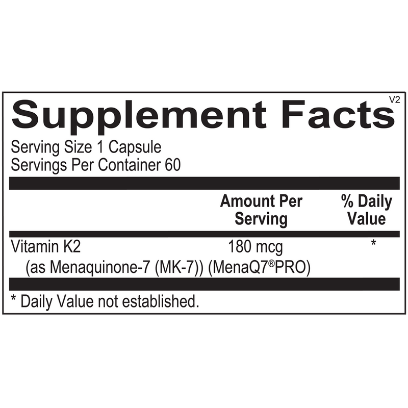 Ortho Molecular Vitamin K2 with D3 60 Capsules