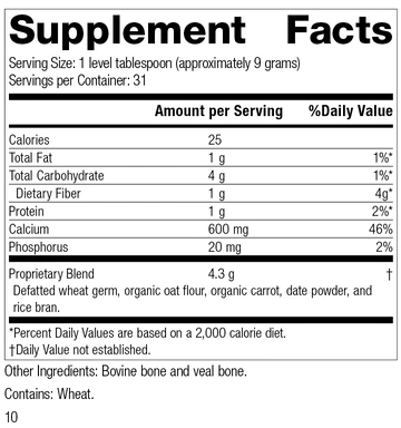 Standard Process Calcifood Powder - Supports Calcium Absorption