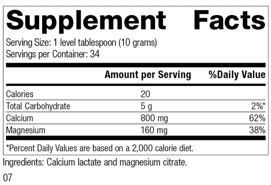 Standard Process - Calcium Lactate Powder 1925 - 12 Ounces