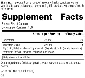 Standard Process - Multizyme - 150 Capsules