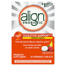 Align Probiotic Chewable Supplement Tablets, Banana Strawberry, 24 ct