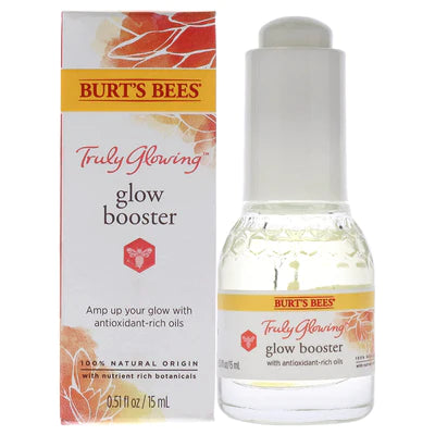 Burt's Bees Glow Booster Face Serum with Antioxidant-Rich Oils for Normal and Combination Skin, 0.51 oz