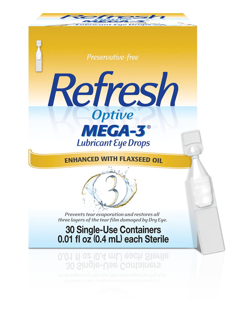 Refresh Optive Mega-3 Lubricant Eye Drops 30 Single