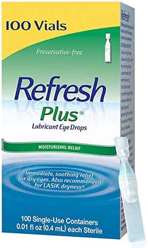 Refresh Plus Lubricant Eye Drops Single-Use Vials 1Pack (100 ct )