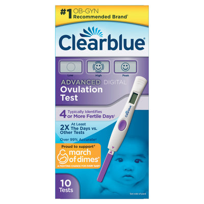 Clearblue Advanced Digital Ovulation Test, 10 Ovulation Tests - WorldwSellers