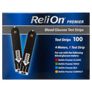 ReliOn Blood Glucose Test Strips for Self Testing | 100 Count