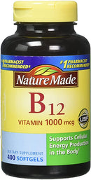 Nature Made Vitamin B12 1000mcg, 400 Softgels