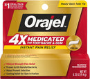 Orajel 4x Medicated for Toothache-Gum Cream, 0.33 oz - WorldwSellers
