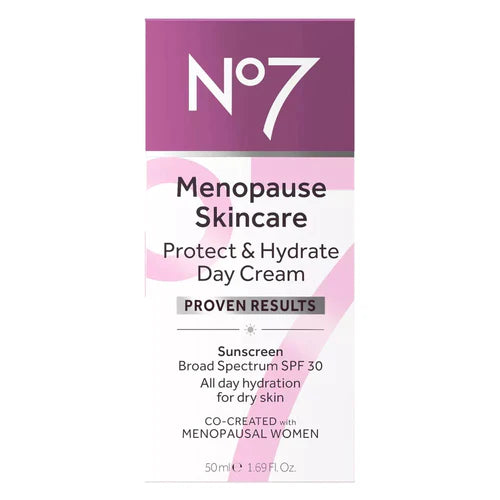 No7NO7 Menoppause Skincare Protect & Hydrate Day Cream SPF 30-1.69 fl oz