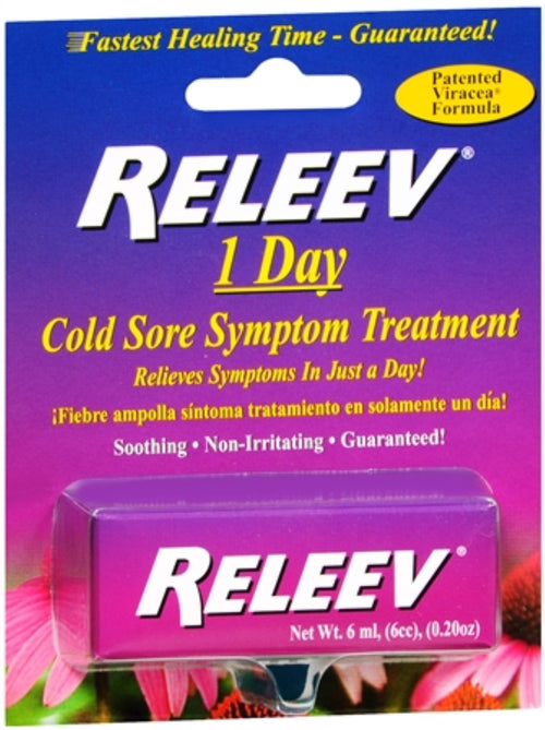 RELEEV 1 Day Cold Sore Treatment 6 mL - WorldwSellers