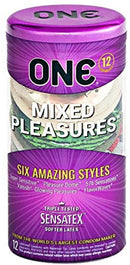 ONE Mixed Pleasures Assorted Condoms, 12 ea - WorldwSellers