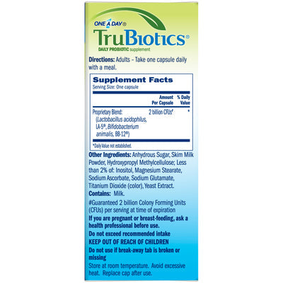 One A Day TruBiotics 60 Capsules - WorldwSellers