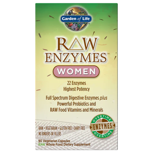 Garden of Life RAW Enzymes Women, 90 Vegetarian Capsules