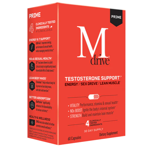 Mdrive Prime Testosterone Support, 60 Capsules