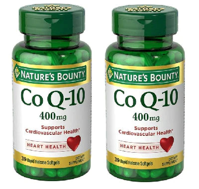 Nature's Bounty Co Q-10 400mg - 39ct Softgels 2 Pack