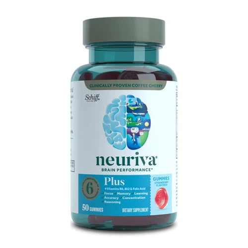 NEURIVA Plus Strawberry, 50 Gummies