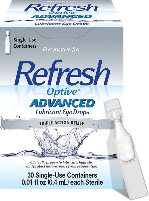 Refresh Optive™ Advanced - Lubricant Eye Drops - 0.1 oz. - Drop