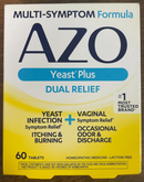 AZO Yeast Plus Dual Relief 60 Tablets